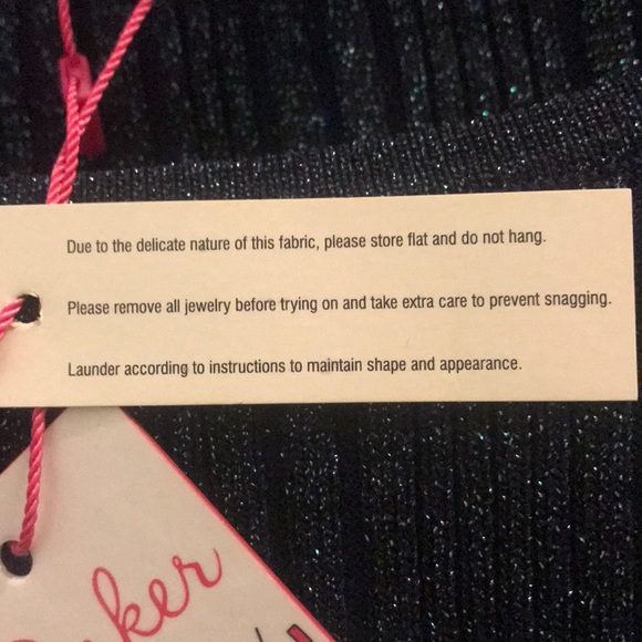 Parker Hillary Sparkly Green Blue Fuzzy Sweater - Picture 8 of 15